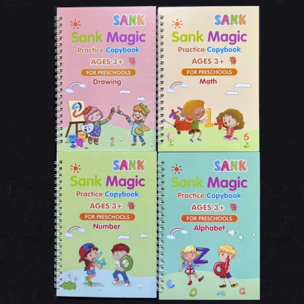 4 Sank Magic Practice Reusable Copybooks