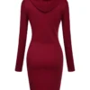 Ladies Autumn Hooded Dress - Image 20