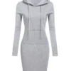 Ladies Autumn Hooded Dress - Image 12