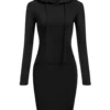 Ladies Autumn Hooded Dress - Image 9