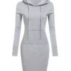 Ladies Autumn Hooded Dress - Image 8