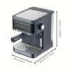 Professional Espresso Coffee Maker Semi Automatic Latte Cappuccino Milk Frother - Image 12