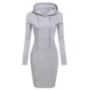 Ladies Autumn Hooded Dress - Image 4