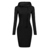 Ladies Autumn Hooded Dress - Image 5